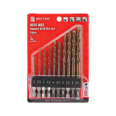 Beiter HSS M35六角柄鍍鈷鋒鋼鑽咀套裝